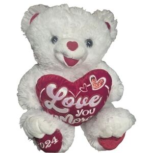 Sweetheart Teddy Bear Love You More 2024 Valentines Day Gift Anniversary Couples